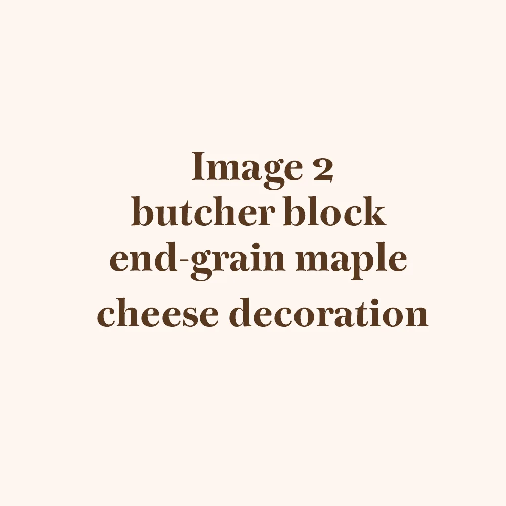 Cloumann end-grain maple cheese board with a walnut cheese inlay &ndash; view 2