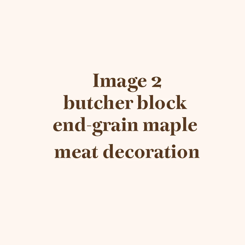 Cloumann end-grain maple butchers block with a walnut meat inlay &ndash; view 2