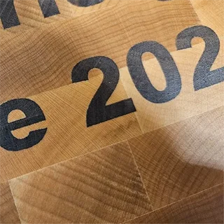 Personalised Cloumann end-grain maple chopping board with bespoke engraving &ndash; view 2