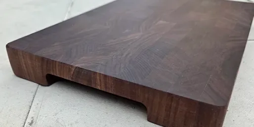 Personalised walnut chopping board